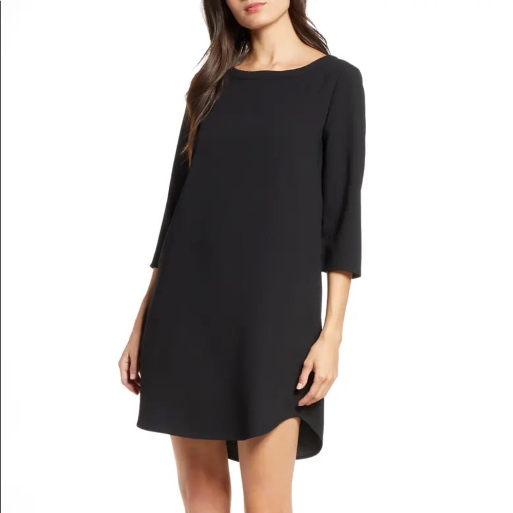 BB Dakota Jazlyn Crepe Shift Dress Black Size M